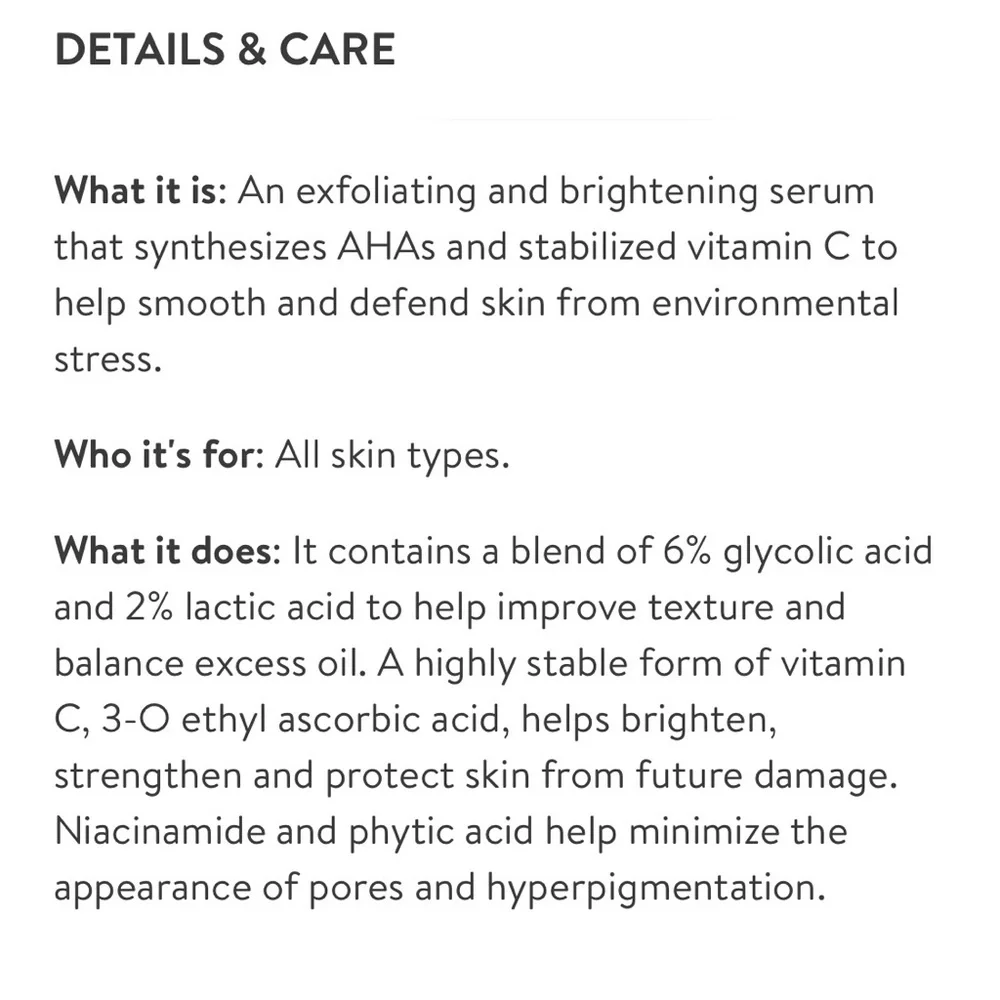 NEW Malin+ Goetz Resurfacing Face Serum